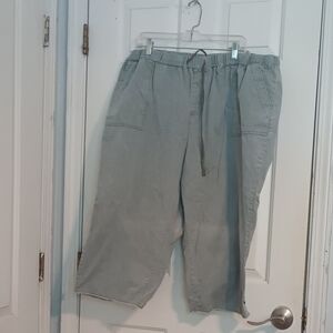 Cato Women's Gray Cropped Pants